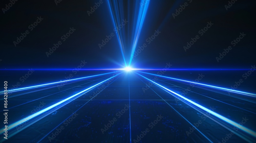 Abstract Futuristic Blue Lights Abstract Futuristic Blue Lights