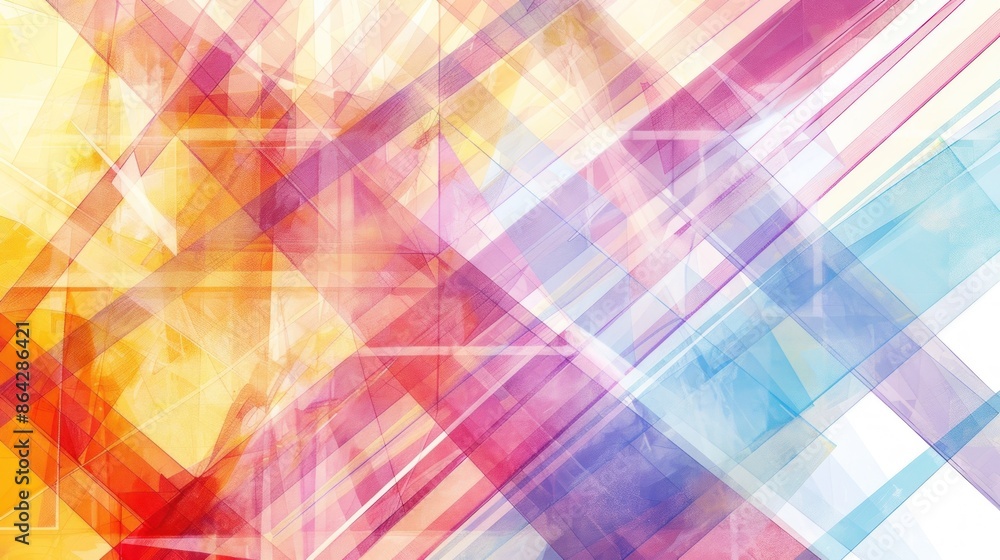 Abstract Geometric Watercolor Background Abstract Geometric Watercolor Background
