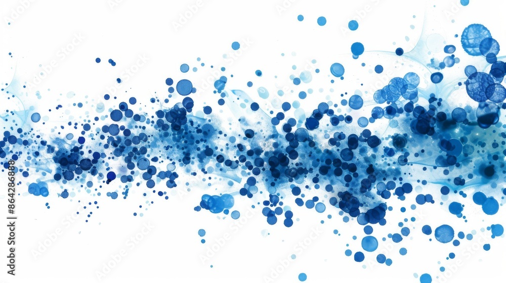 Digital image made of blue dots. image of medical research, viruses and bacteria. Digital image made of blue dots. image of medical research, viruses and bacteria.