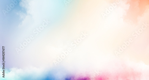 Abstract Pastel Clouds Background