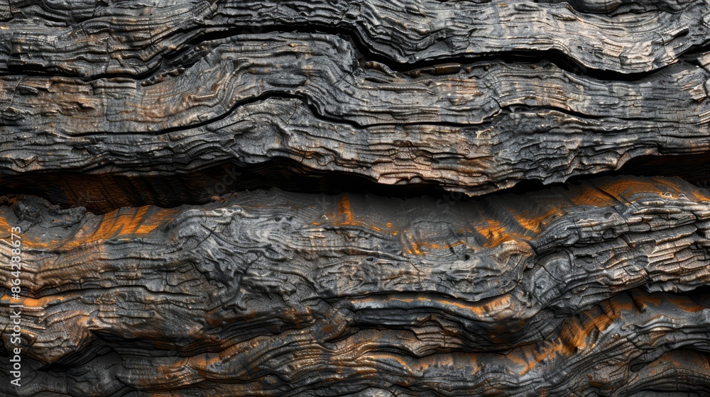 Intricate Textures of Weathered Tree Trunk with Deep Ridges - Close-up Nature Background Intricate Textures of Weathered Tree Trunk with Deep Ridges - Close-up Nature Background