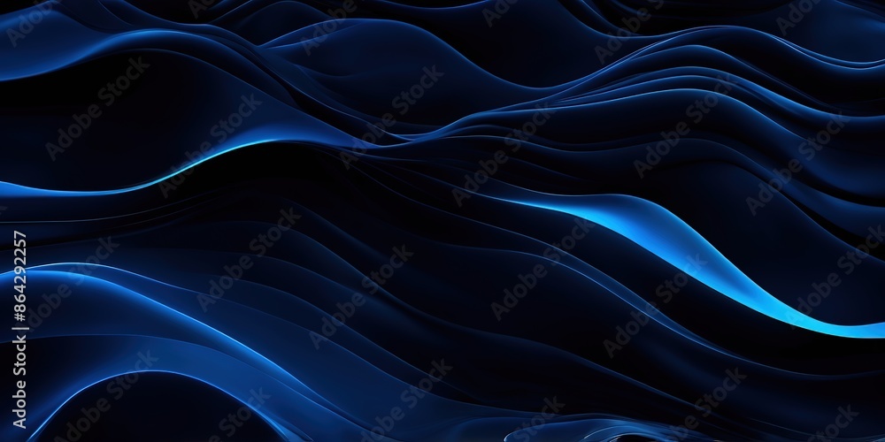 Abstract dark blue wavy background Abstract dark blue wavy background