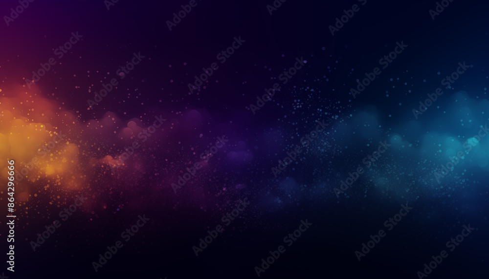 Fototapeta premium Abstract background with bokeh lights and stars. Vector illustration.