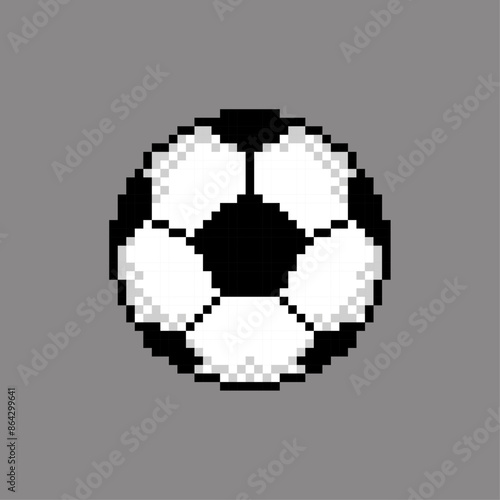 Football ball icon pixel art
