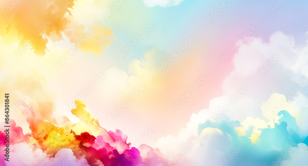 Abstract Colorful Cloudscape Abstract Colorful Cloudscape