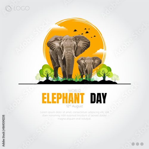 Elephant Day celebrated on August 12th, raises awareness about the urgent need to protect elephants