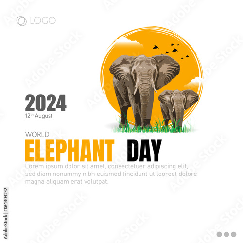 Elephant Day celebrated on August 12th, raises awareness about the urgent need to protect elephants