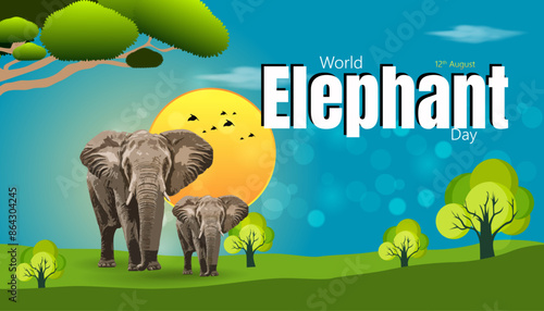 Elephant Day celebrated on August 12th, raises awareness about the urgent need to protect elephants