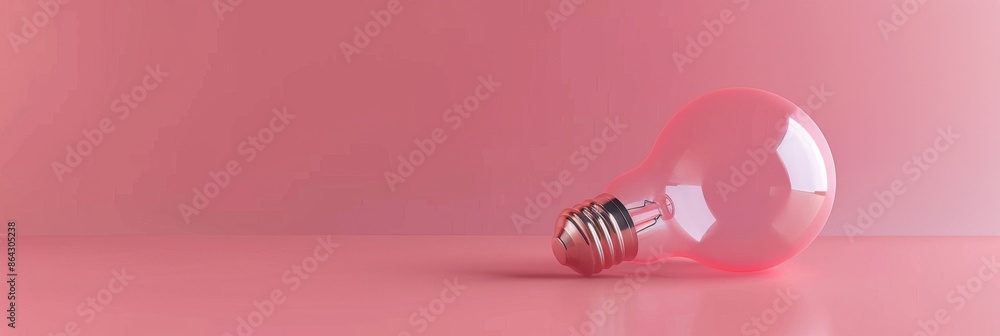 Pink light bulb, lamp mockup, lightbulbs banner, minimal light bulbs with copy space, creativity idea Pink light bulb, lamp mockup, lightbulbs banner, minimal light bulbs with copy space, creativity idea