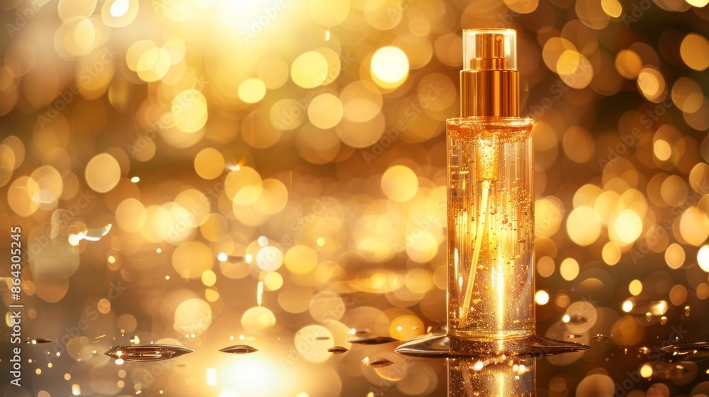 Golden Transparent Skin Care Sunset Backdrop Golden Transparent Skin Care Sunset Backdrop