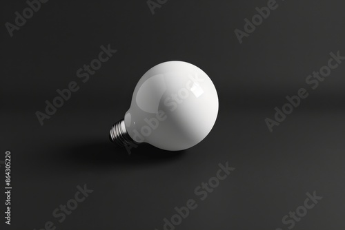 White light bulb, lamp mockup, lightbulbs banner, minimal light bulbs with copy space, creativity idea