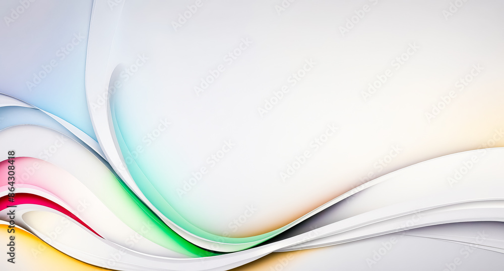 Naklejka premium Abstract Colorful Wave Background