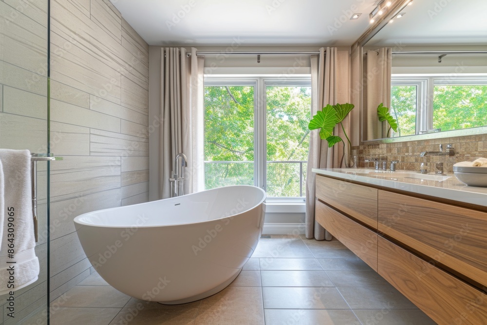 Interior of a modern home bathroom Interior of a modern home bathroom