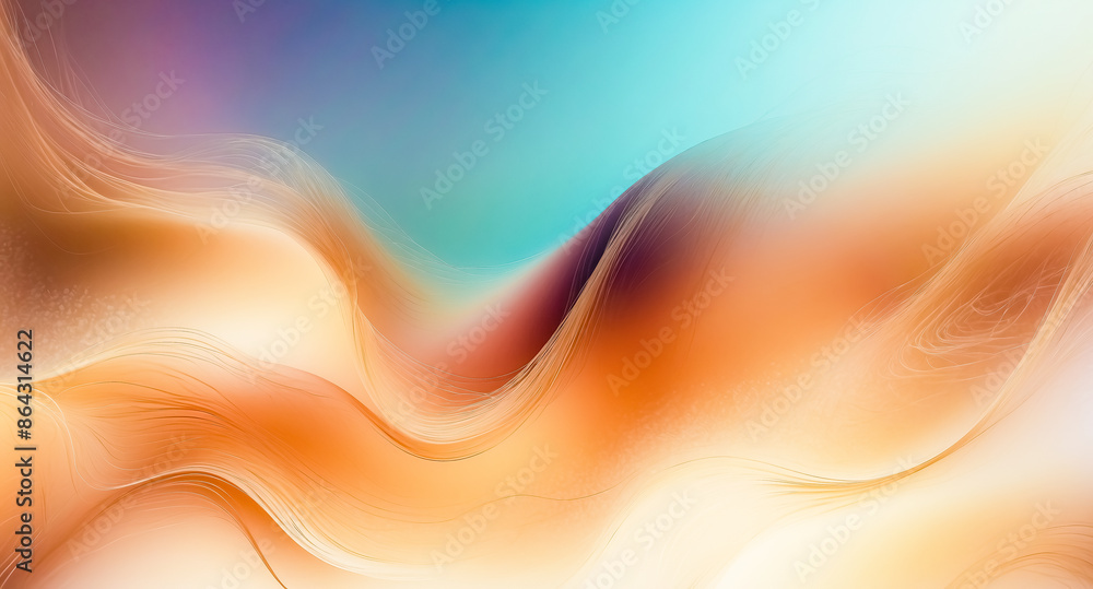 Abstract Orange and Blue Swirling Background Abstract Orange and Blue Swirling Background