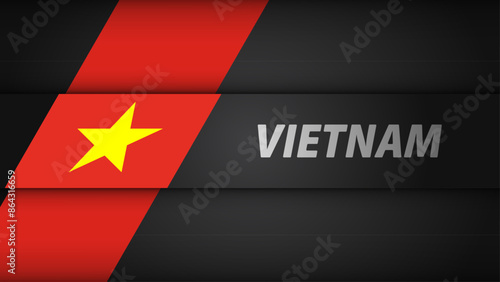 Edge background Vietnam graphic and label.