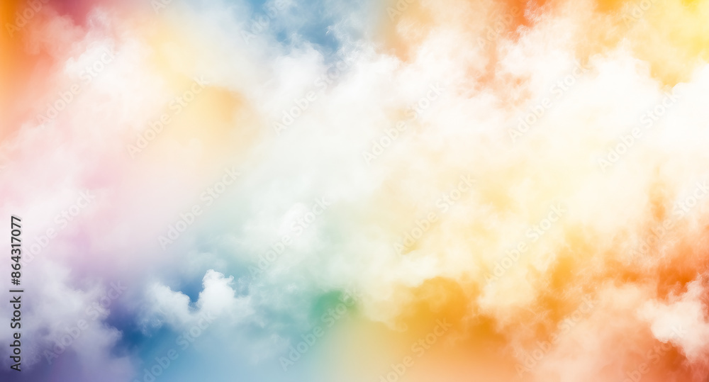 Abstract Colorful Sky with Clouds Abstract Colorful Sky with Clouds
