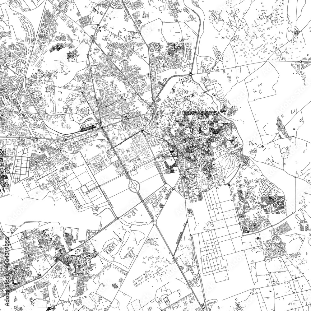 Fototapeta premium 3D illustration of city and urban in Marrakesh Morocco