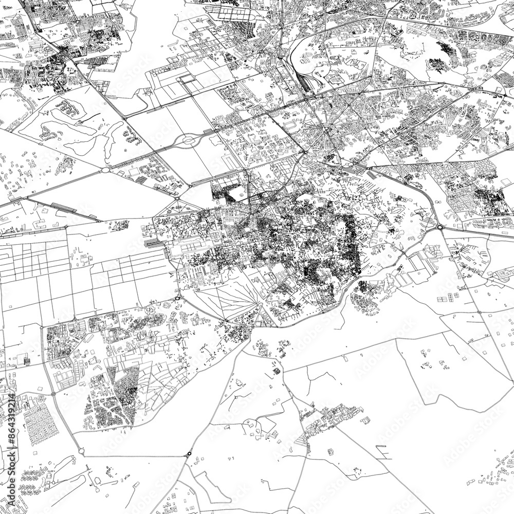 3D illustration of city and urban in Marrakesh Morocco 3D illustration of city and urban in Marrakesh Morocco