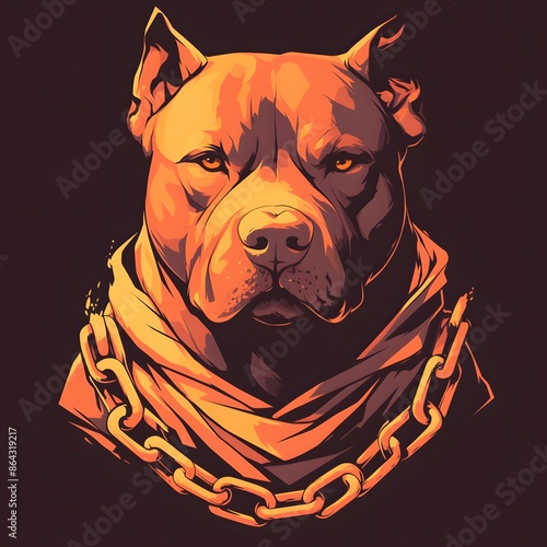 American Pit Bull Terrier mascot