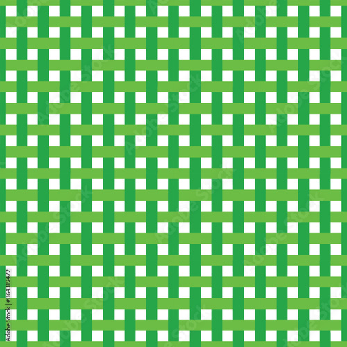 Green basketry pattern background fabric and wallpaper 