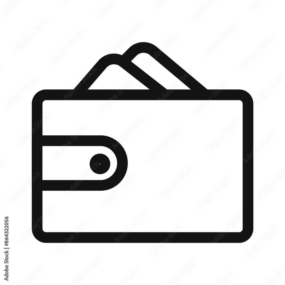 Secure Wallet Icon for Safe Money and Card Storage Secure Wallet Icon for Safe Money and Card Storage