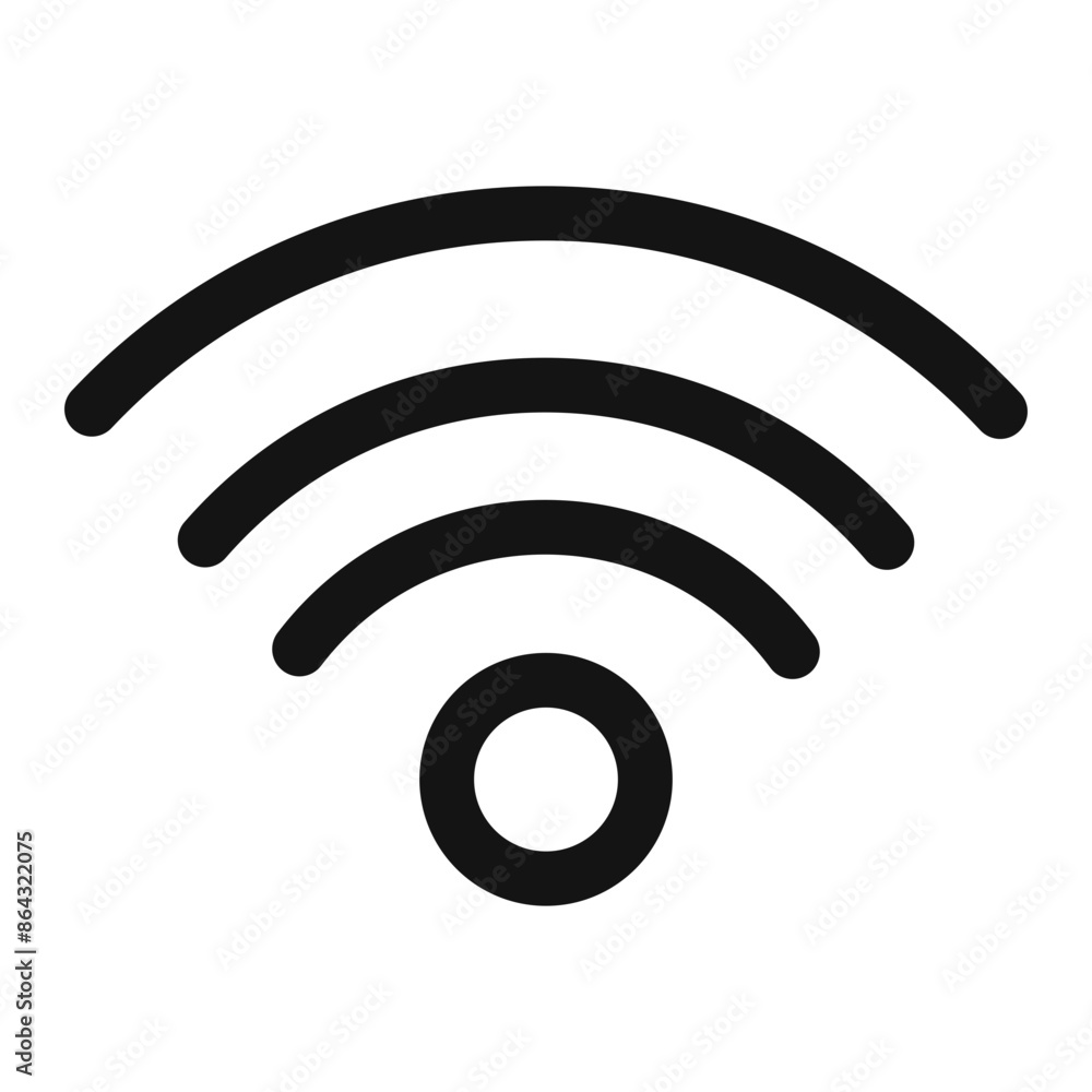High-Speed Wifi Signal Icon for Fast Internet Connectivity High-Speed Wifi Signal Icon for Fast Internet Connectivity