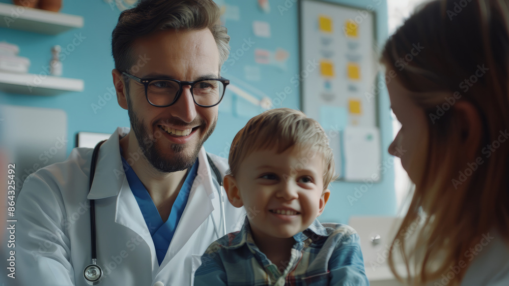 Doctors with happy child
Doctors with happy child