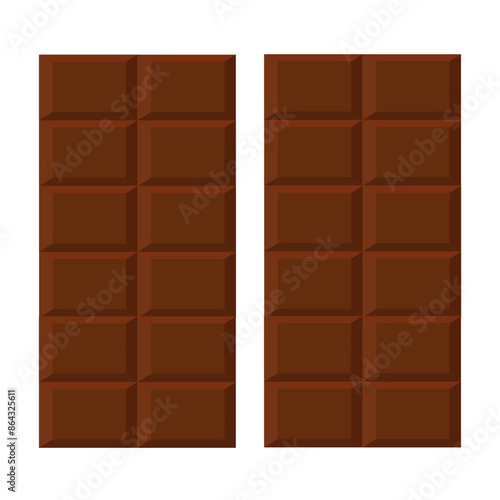 Chocolate bar set vector image