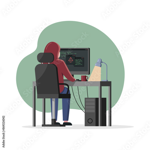 A hacker hacks a site