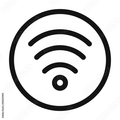 High-Speed Wifi Connectivity Icon for Reliable Internet Access