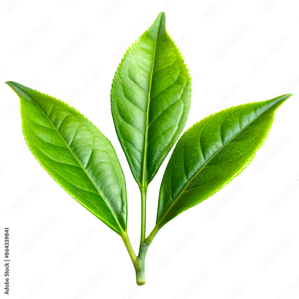 Close-up of Fresh Green Tea Leaves Close-up of Fresh Green Tea Leaves