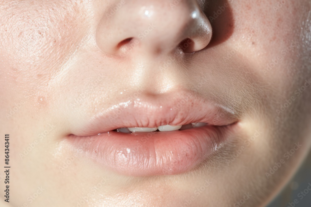 Fototapeta premium Light texture, clear serum. Absorbed into the skin.