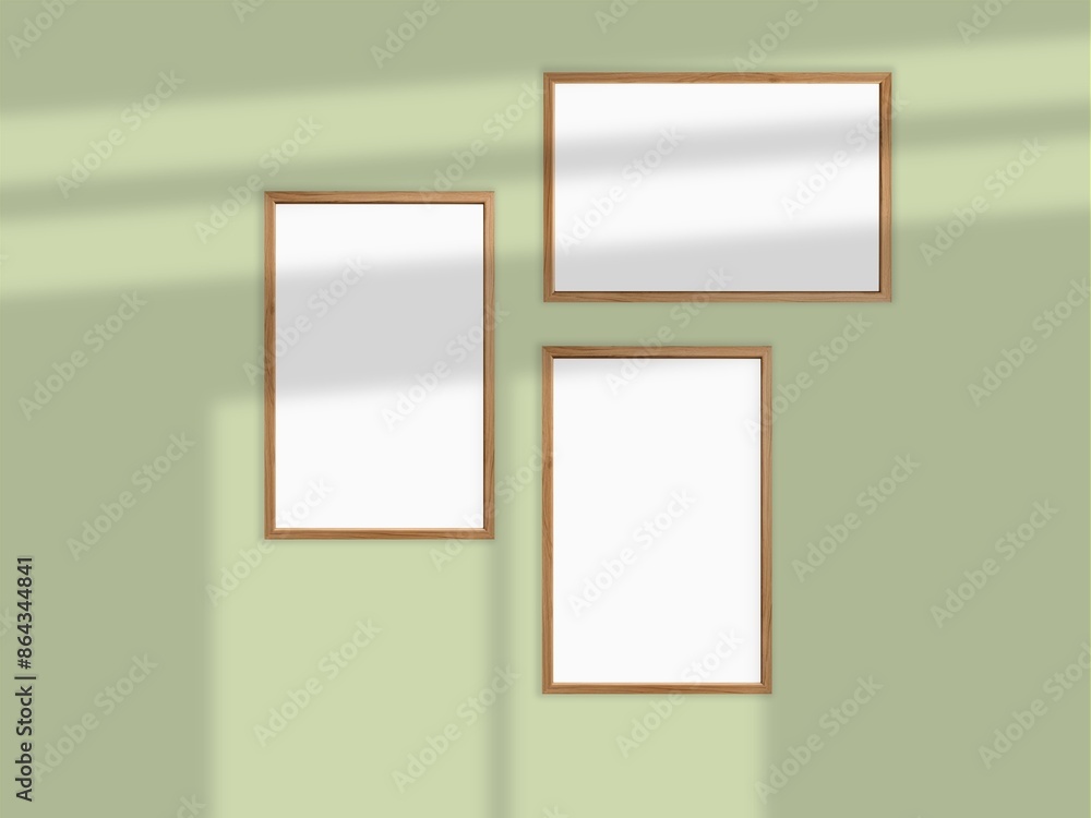 Blank wall frames mockup, concept of proposal and design phase of a product background Blank wall frames mockup, concept of proposal and design phase of a product background