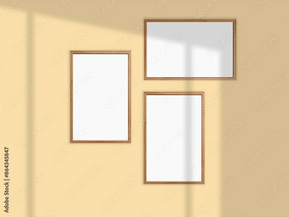 Frames mockup, Blank , wall concept of proposal and design phase of a product background Frames mockup, Blank , wall concept of proposal and design phase of a product background