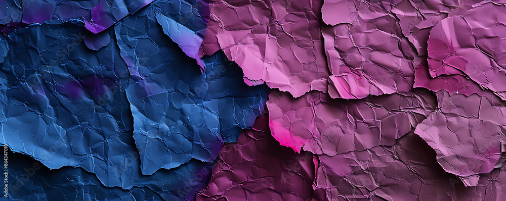 Abstract image showcasing layers of coral, purple, and navy blue textures, creating a visually striking and intricate pattern that highlights the interplay of colors and textures. Abstract image showcasing layers of coral, purple, and navy blue textures, creating a visually striking and intricate pattern that highlights the interplay of colors and textures.