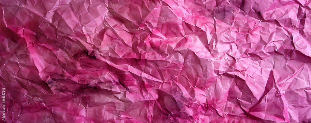 Light pink crumpled paper texture background displaying the intricate folds and creases of the material, Light pink crumpled paper texture background displaying the intricate folds and creases of the material,