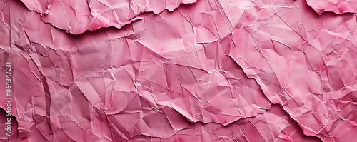Wallpaper Mural Light pink crumpled paper texture background displaying the intricate folds and creases of the material, Torontodigital.ca