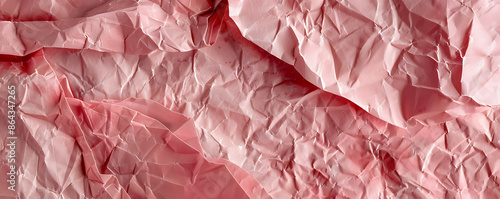 Wallpaper Mural Light pink crumpled paper texture background displaying the intricate folds and creases of the material, Torontodigital.ca
