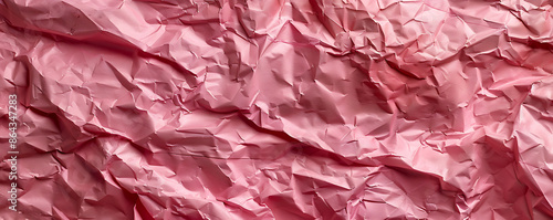 Wallpaper Mural Light pink crumpled paper texture background displaying the intricate folds and creases of the material, Torontodigital.ca