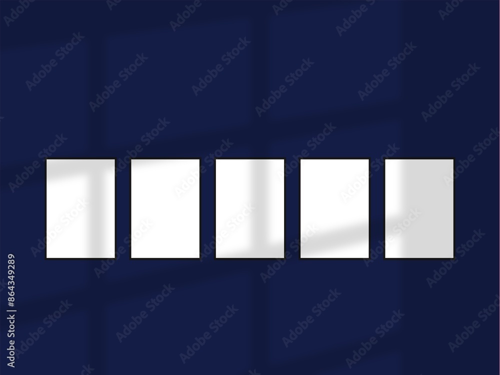 Empty photo frameworks against the wall Empty photo frameworks against the wall