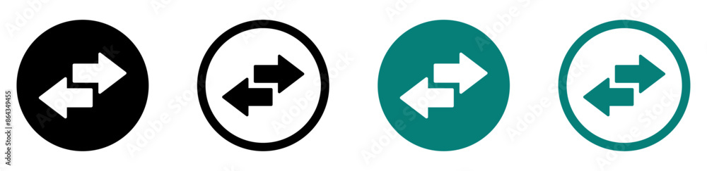 Arrows data transfer icons. Exchange arrow icons. Swap icon with two arrows set Arrows data transfer icons. Exchange arrow icons. Swap icon with two arrows set