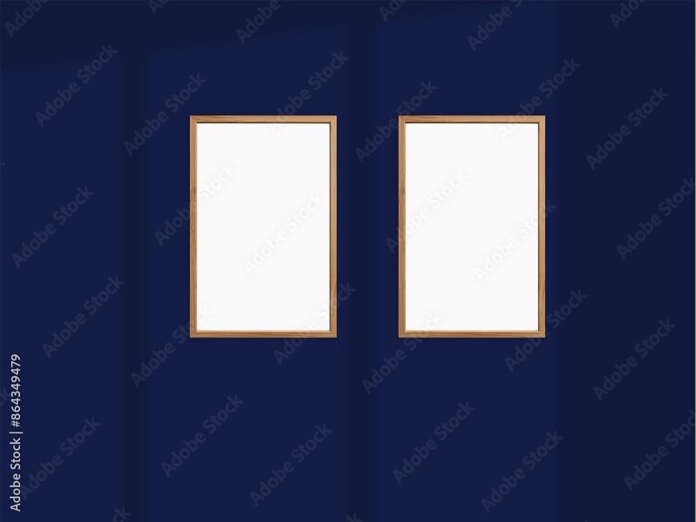 Empty photo frameworks against the wall Empty photo frameworks against the wall