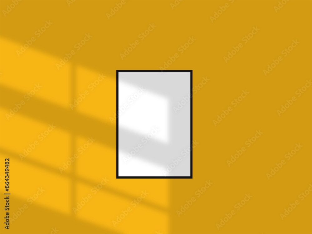 Empty photo frameworks against the wall Empty photo frameworks against the wall