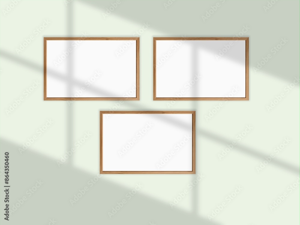 Picture frame hanging on a minimal wall Picture frame hanging on a minimal wall