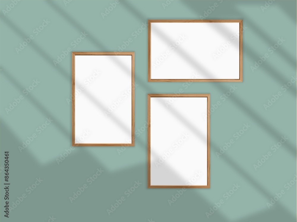 Picture frame hanging on a minimal wall Picture frame hanging on a minimal wall