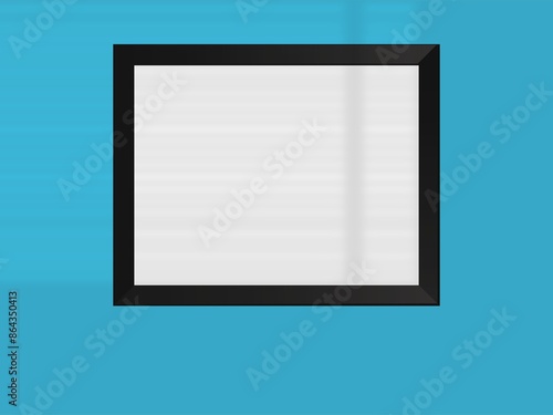 Picture frame hanging on a minimal wall
