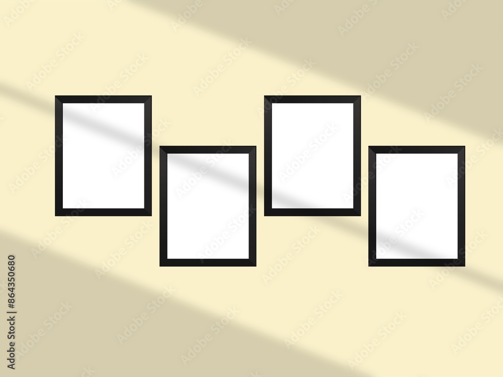 Picture frame hanging on a minimal wall Picture frame hanging on a minimal wall