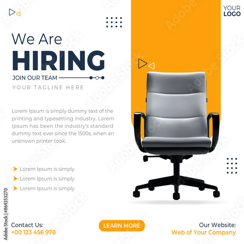 We Are Hiring Social Media Design With Editable Vector File