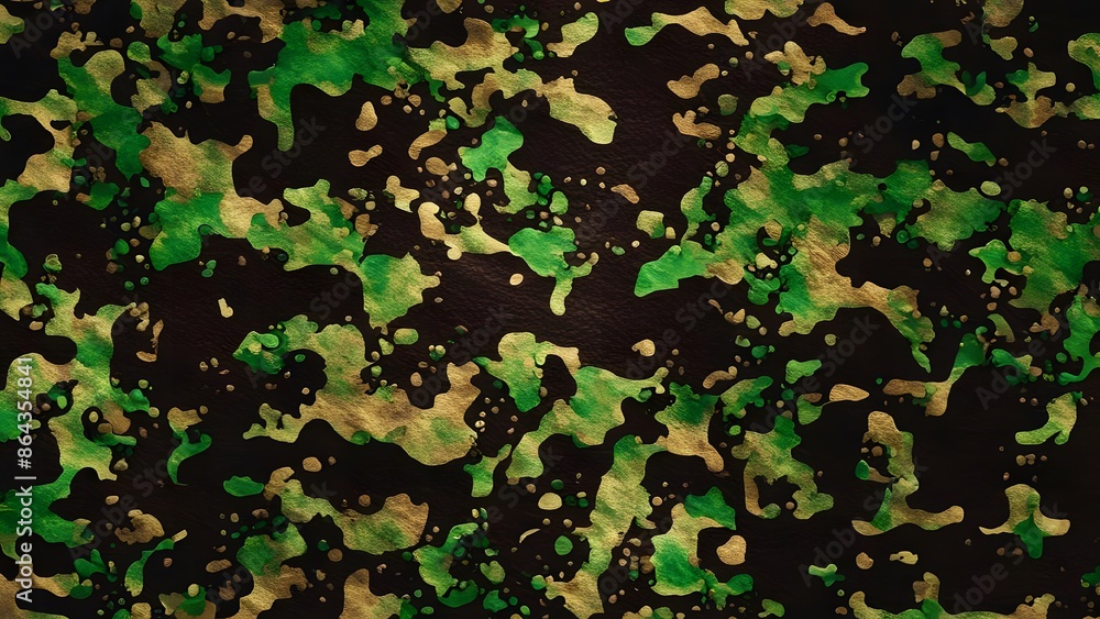 Camouflage background, classic military style clothing. camouflage print. Dark green khaki texture.
Camouflage background, classic military style clothing. camouflage print. Dark green khaki texture.