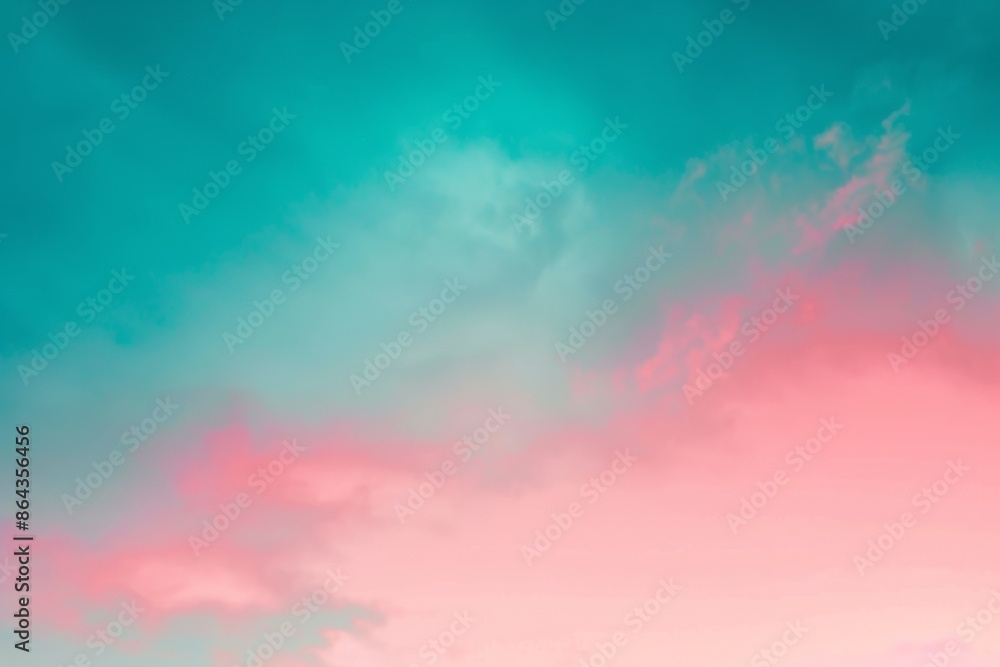 Abstract pink and teal background with smooth gradient Abstract pink and teal background with smooth gradient